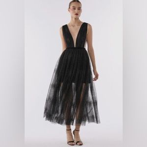 NWT Sau Lee black dress